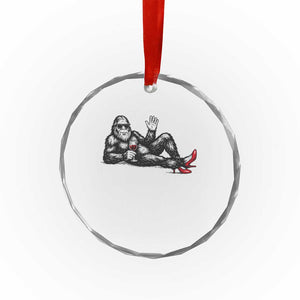 Funny Sassquatch Sexy Crystal Glass Ornament Bigfoot With Cocktail Party Humor TS12 Print Your Wear