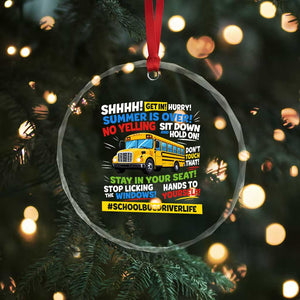 Funny School Bus Driver Life Crystal Glass Ornament Back to School Teacher Kids TS14 Print Your Wear