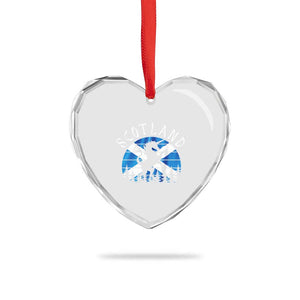 Funny Scotland Unicorn Scottish Flag Saltire Heart Crystal Glass Ornament TS11 Print Your Wear