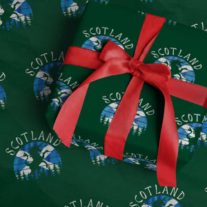 Funny Scotland Unicorn Scottish Flag Saltire Wrapping Paper Roll TS11 Green Print Your Wear