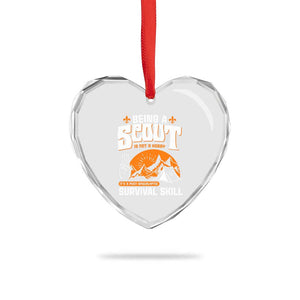 Funny Scout Heart Crystal Glass Ornament Being A Scout Is Not A Hobby Survival Skill Adventure TS02 Print Your Wear