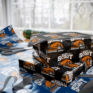 Funny Scout Wrapping Paper Roll Being A Scout Is Not A Hobby Survival Skill Adventure TS02 Black Print Your Wear