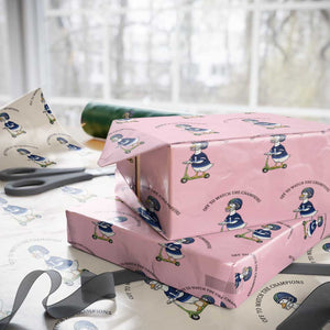 Funny Seattle Goose 2026 Wrapping Paper Roll Off To Watch The Champions TS14 Light Pink Print Your Wear