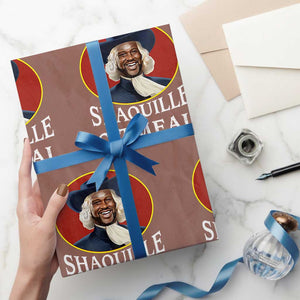 Funny Shaquille Oatmeal Wrapping Paper Roll Shaq O'neal Meme Cereal Parody TS02 Mocha Print Your Wear