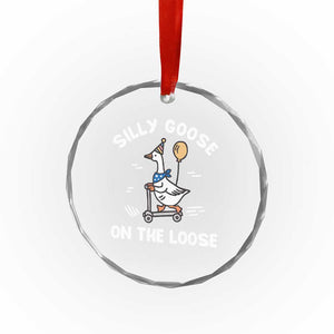 Funny Silly Goose Crystal Glass Ornament Goose On The Loose Animal Humor TS10 Print Your Wear