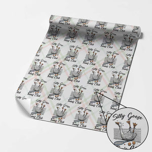 Funny Silly Goose Tennis Club Wrapping Paper Roll Tennis Lover Gift TS12 Christmas Plaid Print Your Wear