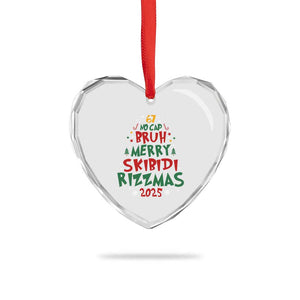 Funny Six Seven 67 Meme Christmas Tree Heart Crystal Glass Ornament Funny 6 7 Bruh Gen Alpha Slang Viral Meme TS10 Print Your Wear