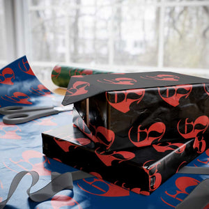 Funny Six Seven 67 Meme Valentines Day Red Heart Wrapping Paper Roll TS11 Black Print Your Wear