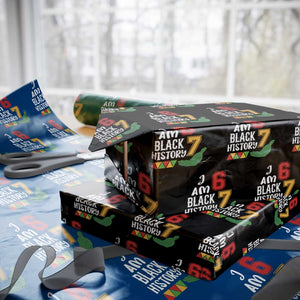 Funny Six Seven African American Wrapping Paper Roll Black History Month TS14 Black Print Your Wear