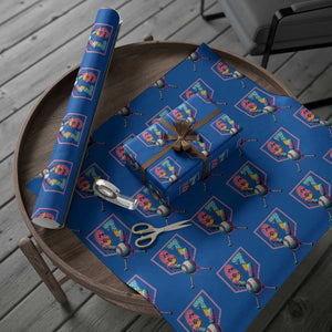 Funny Six Seven Baseball Drip Wrapping Paper Roll Number 67 Meme Drippy Bats TS02 Blue Print Your Wear