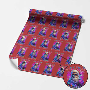 Funny Six Seven Claus Wrapping Paper Roll 67 Xmas Santa Meme Gen Alpha TS11 Red Print Your Wear
