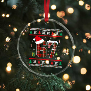 Funny Six Seven Meme Christmas Ugly Sweater Crystal Glass Ornament Trendy Tiktok Gift TS12 Print Your Wear