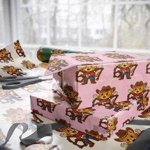 Funny Six Seven Meme Cowcat Wrapping Paper Roll Gen Alpha Slang Gift TS12 Light Pink Print Your Wear