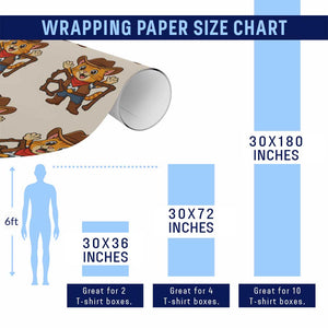 Funny Six Seven Meme Cowcat Wrapping Paper Roll Gen Alpha Slang Gift TS12 Print Your Wear