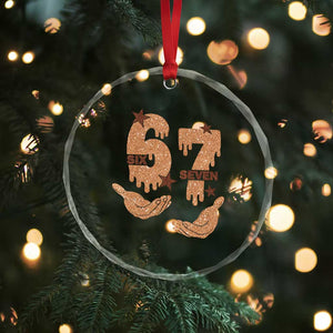 Funny Six Seven Meme Crystal Glass Ornament Melanin Black History Month Gift TS12 Print Your Wear