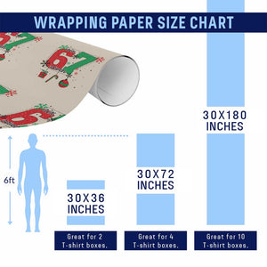 Funny Six Seven Meme Trendy TikTok Wrapping Paper Roll Christmas Gift TS12 Print Your Wear