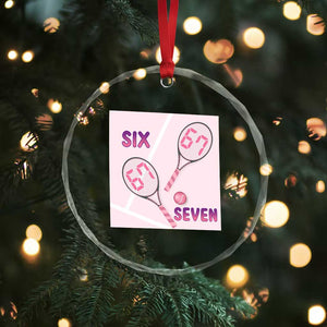Funny Six Seven Tennis Meme Crystal Glass Ornament Valentine For Women TS12 Print Your Wear