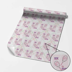Funny Six Seven Tennis Meme Wrapping Paper Roll Valentine For Women TS12 Christmas Plaid Print Your Wear
