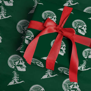 Funny Skeleton 45 lbs Plate Weight Lifting Gym Working Out Wrapping Paper Roll TS11 Green Print Your Wear