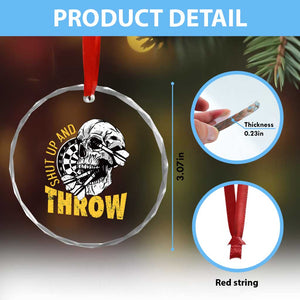 Funny Skeleton Darts Player Crystal Glass Ornament I Suck At Darts TS12 Print Your Wear
