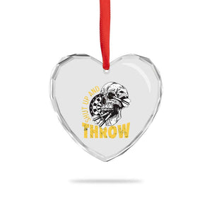 Funny Skeleton Darts Player Heart Crystal Glass Ornament I Suck At Darts TS12 Print Your Wear