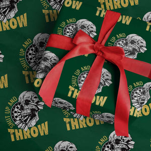 Funny Skeleton Darts Player Wrapping Paper Roll I Suck At Darts TS12 Green Print Your Wear