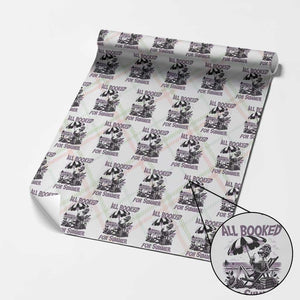 Funny Skeleton Reading At The Beach Wrapping Paper Roll All Booked For Summer TS12 Christmas Plaid Print Your Wear