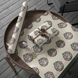 Funny Skeleton Twin Dad Make It A Double Wrapping Paper Roll Expecting Fathers Day Gift TS12 Beige Print Your Wear