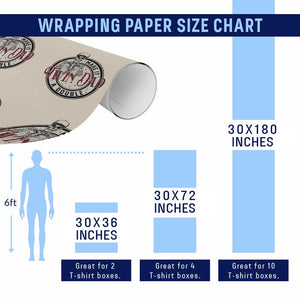 Funny Skeleton Twin Dad Make It A Double Wrapping Paper Roll Expecting Fathers Day Gift TS12 Print Your Wear