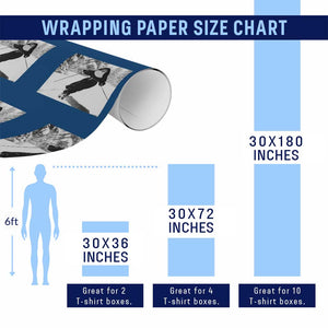 Funny Skiing Nun Graphics Photo Skier Winter Sport Wrapping Paper Roll TS11 Print Your Wear