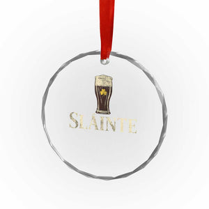 Funny Slainte Stout Beer Irish Drinking St Patricks Day Crystal Glass Ornament TS11 Print Your Wear