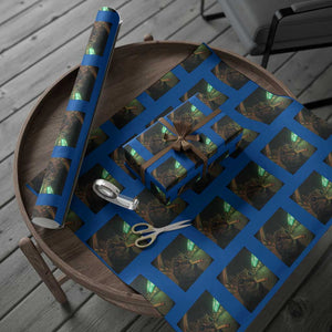Funny Smoking Cat Wrapping Paper Roll Retro 90s Grunge Cat Selfie Streetwear Meme TS10 Blue Print Your Wear