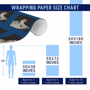 Funny Smoking Cat Xmas Meme Wrapping Paper Roll TS14 Print Your Wear
