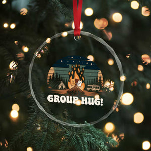 Funny Smores Camping Crystal Glass Ornament Group Hug TS12 Print Your Wear