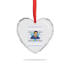 Funny So Much Funukah To Celebrate Hanukkah Sandler Heart Crystal Glass Ornament TS11 Print Your Wear