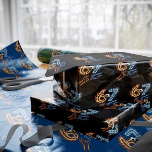 Funny Soccer Lover Wrapping Paper Roll Six Seven Meme Trending Gift TS12 Black Print Your Wear