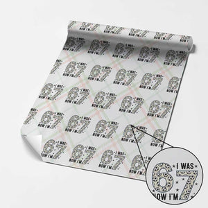 Funny Soccer Wrapping Paper Roll I Was 6 Now I Am 7 Meme TS12 Christmas Plaid Print Your Wear