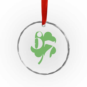 Funny St Patricks Day 67 Six Seven Meme Shamrock Crystal Glass Ornament TS11 Print Your Wear