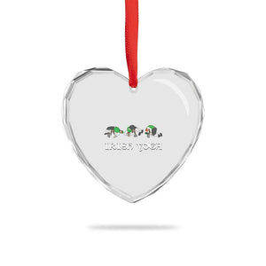 Funny St Patricks Day Beer Drinking Heart Crystal Glass Ornament Irish Yoga Leprechaun Beer Mug TS11 Print Your Wear
