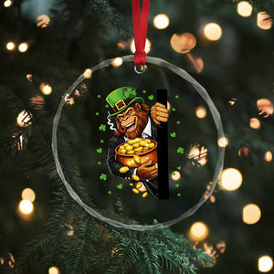 Funny St Patricks Day Bigfoot Crystal Glass Ornament Irish Revelry Gift TS12 Print Your Wear