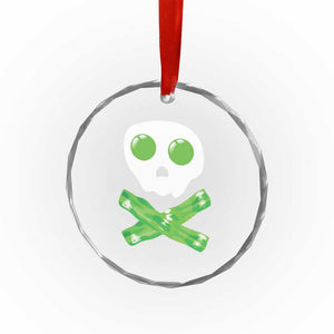 Funny St Patricks Day Crystal Glass Ornament Bacon & Eggs Skull & Crossbones TS10 Print Your Wear