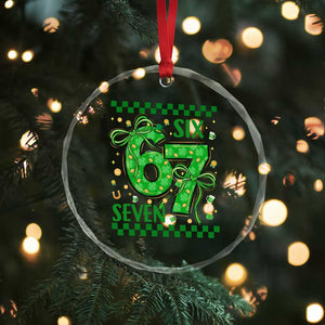 Funny St Patricks Day Crystal Glass Ornament Six Seven Meme Irish Gag Gift TS12 Print Your Wear