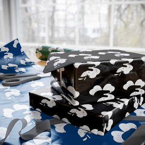 Funny St Patricks Day Dinosaur Shamrock Wrapping Paper Roll TS11 Black Print Your Wear