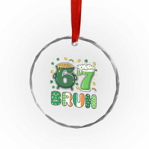 Funny St Patricks Day Six Seven Meme Crystal Glass Ornament Irish American Gift TS12 Print Your Wear