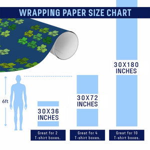 Funny St Patricks Day Skibi Rizz Wrapping Paper Roll No Cap TS02 Print Your Wear