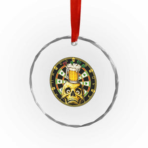 Funny St Patricks Day Skull Crystal Glass Ornament Darts Player Gift TS12 Print Your Wear