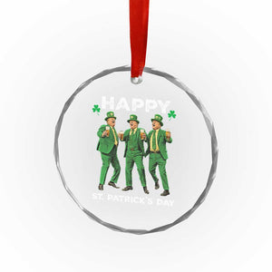 Funny St Patrick's Day Trump Crystal Glass Ornament Dancing Saint Patrick TS02 Print Your Wear