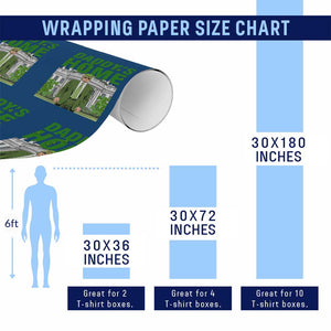 Funny St Patrick's Day Trump Wrapping Paper Roll Daddy's Home White House TS02 Print Your Wear