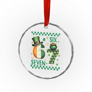 Funny St Patricks Six Seven Crystal Glass Ornament Gen Z Irish Gift TS12 Print Your Wear