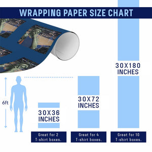 Funny Statue Of Liberty Basketball Selfie Graphic Wrapping Paper Roll